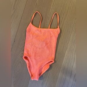 HUNZA G ONE SIZE ORANGE ONE PIECE SWIM